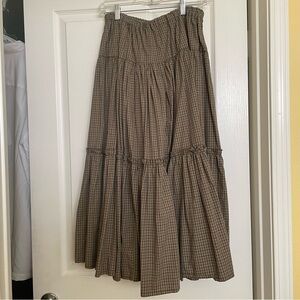 SOLD!!!! KRISTA LARSON plaid skirt OSFM
